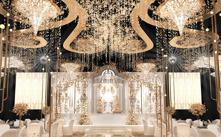 开化花木兰喜事汇金色大厅效果展示